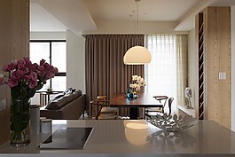 港式時尚餐廳落地窗設計圖