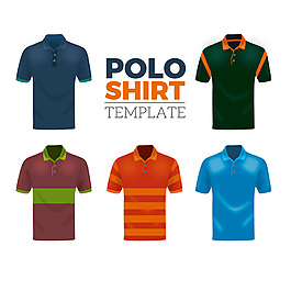 不同图案的男性polo衫插图