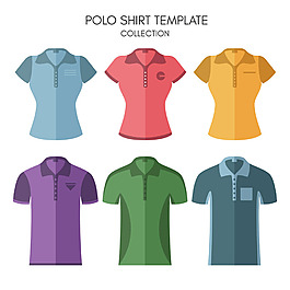 男人女人polo衫模板集合