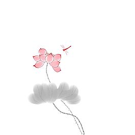 水墨荷花