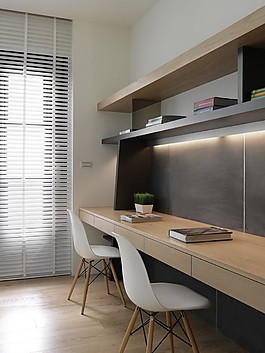 港式簡(jiǎn)約書房書柜設(shè)計(jì)圖