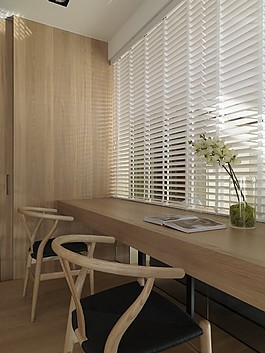 港式簡約室內(nèi)書桌設計圖