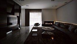 港式時尚客廳落地窗設(shè)計圖