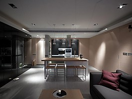 港式簡約室內(nèi)餐桌設計圖