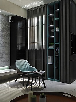 港式簡(jiǎn)約室內(nèi)書柜設(shè)計(jì)圖