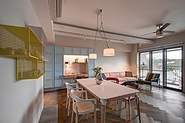 港式簡約餐廳餐桌設計圖