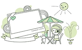 兒童夏日可愛太陽EPS