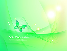 綠色夢幻背景EPS