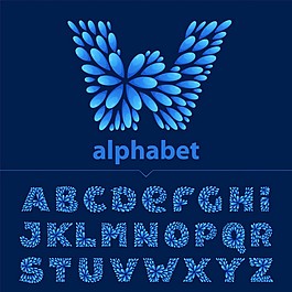 字母背景素材