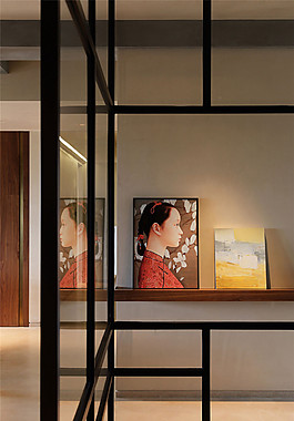 現(xiàn)代客廳裝飾畫(huà)圖片
