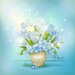 藍色的花束