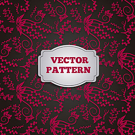 紅色的花朵圖案背景