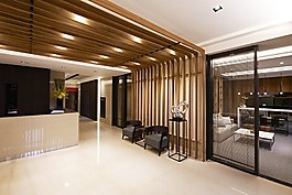 港式時(shí)尚客廳背景墻設(shè)計(jì)圖