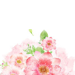 清新粉色花朵