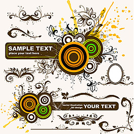 花卉花纹素材背景设计