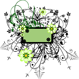 花纹装饰边框素材