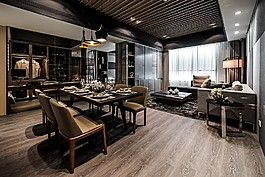 港式時(shí)尚餐廳餐桌設(shè)計(jì)圖
