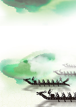 端午節(jié)龍舟素材背景