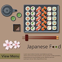 美味的壽司插畫