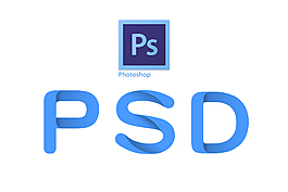 PS文件格式PSD字母艺术字