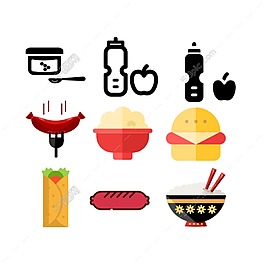 食品廚具icon圖標(biāo)素材免費下載