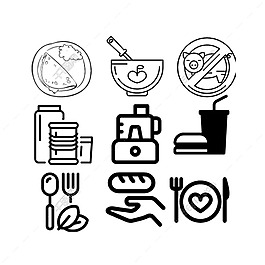 食品廚具圖標(biāo)icon免費下載