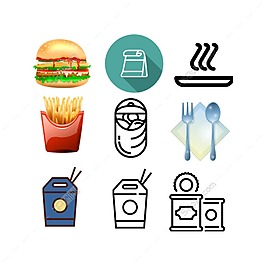 食品廚具ICON免費下載