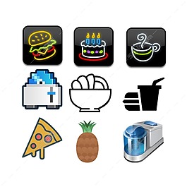 食品廚具圖標(biāo)icon免費下載