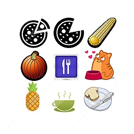 ICON食品廚具圖標(biāo)圖片免費下載