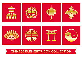 金色中国元素图标