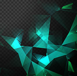 明亮的多邊形綠色背景