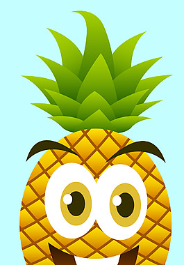 矢量菠蘿EPS