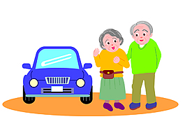 矢量老人坐汽車EPS