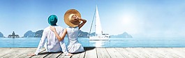 夏日海報背景圖