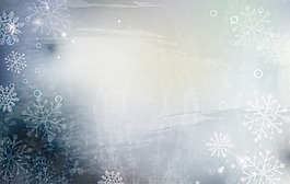 浪漫白色雪花灰底背景