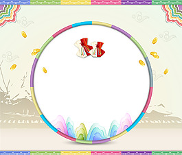 中國風(fēng)水墨幾何背景