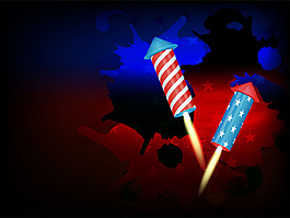 美國獨立日彩色裝飾背景