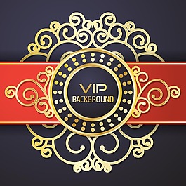 華麗紅黑VIP背景矢量素材下載