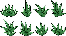 手繪蘆薈矢量素材