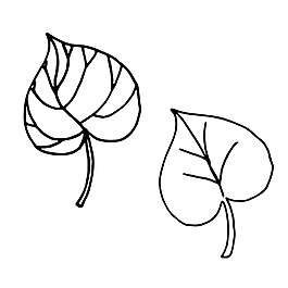 卡通手繪植物psd素材文件