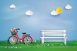 自行車(chē)廣告背景素材