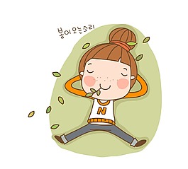 矢量綠色吹風EPS