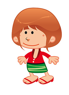 矢量可愛女生EPS