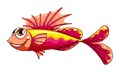 紅色熱帶魚EPS