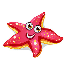 矢量卡通海底生物EPS