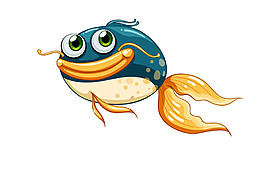 卡通海洋生物EPS