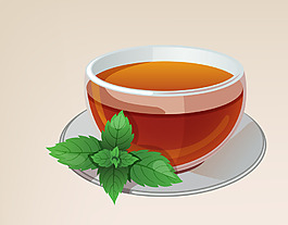 矢量卡通紅茶EPS
