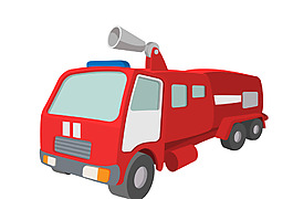 矢量紅色機(jī)動車EPS
