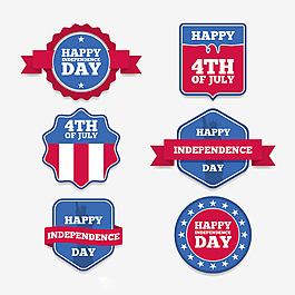 美國獨立日裝飾貼紙圖標