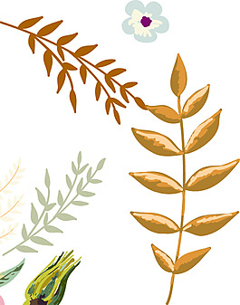 樹(shù)枝高質(zhì)量花朵植物素材組合